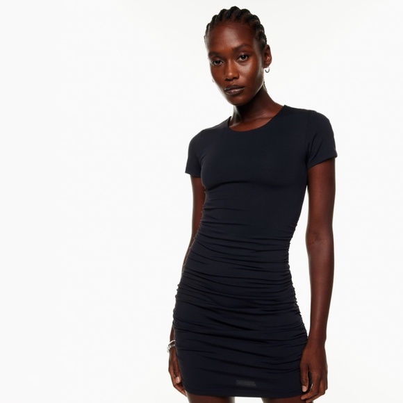 ARITZIA BABATON CONTOUR RUCHED MINI DRESS - Picture 1 of 2